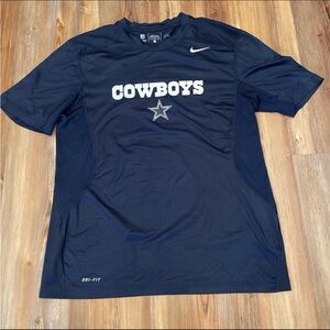 Dallas Cowboys NFL Nike Dri Fit Pro Combat on Field Apparel Compression Shirt- L